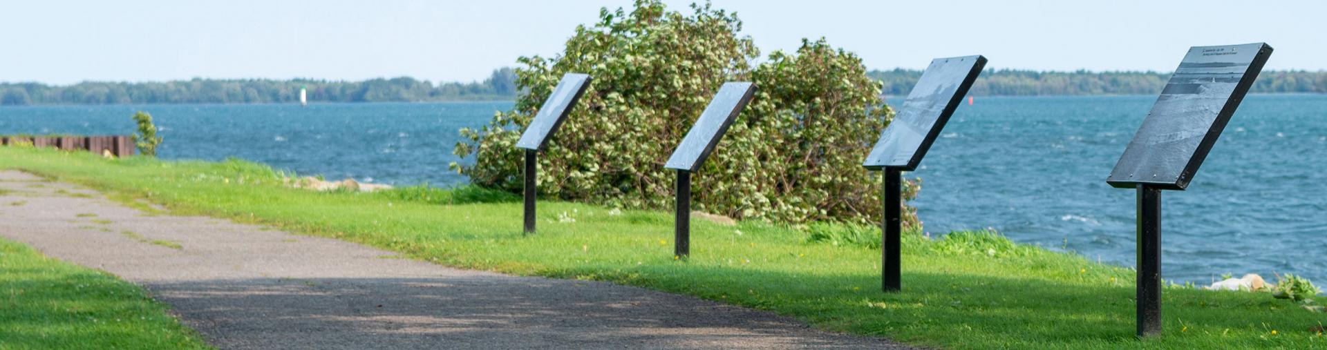 Waterfront walking path