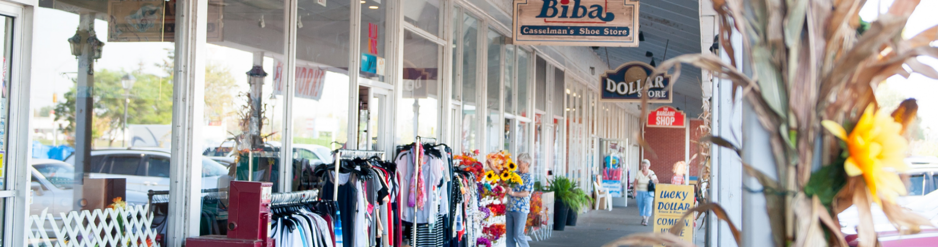 Shop fronts at the Morrisburg Plaza