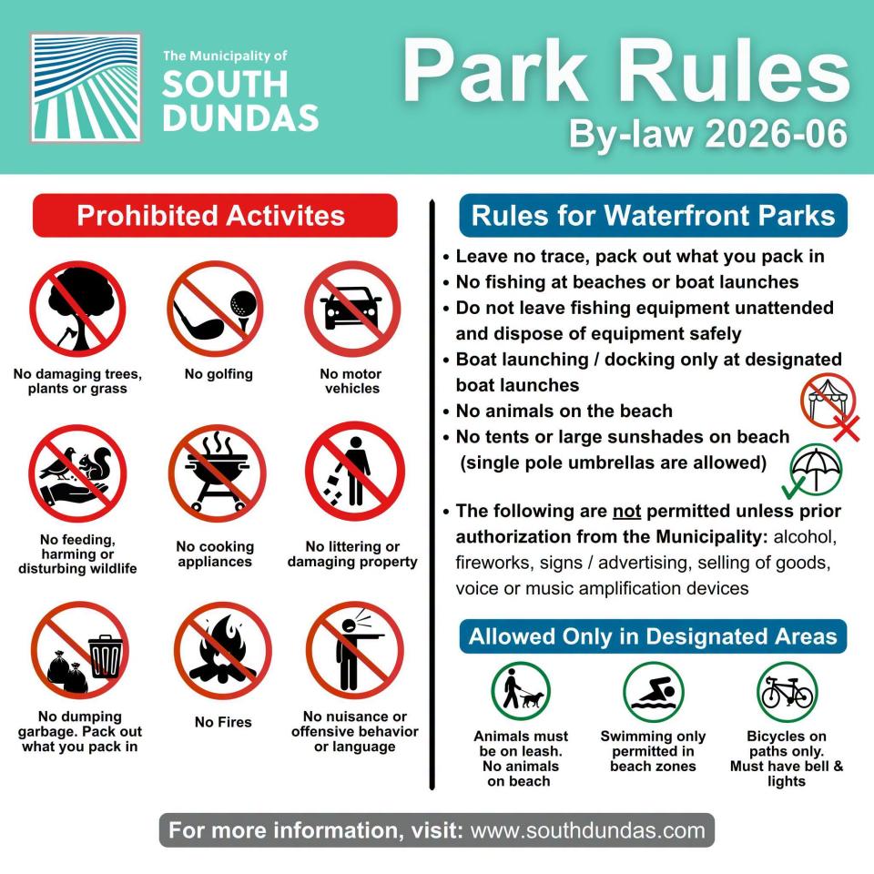 Park Rules Sign