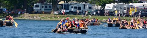 Tubie Festival river race