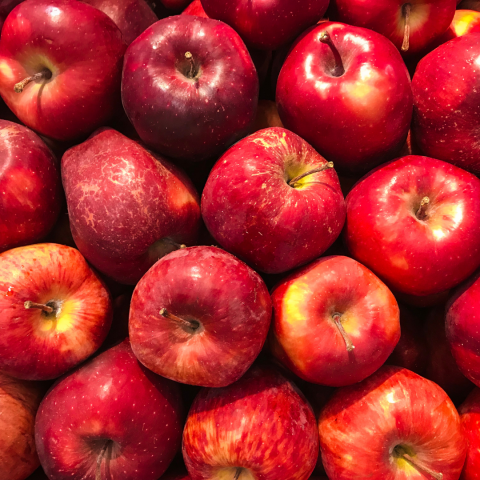 Bushel of red apples