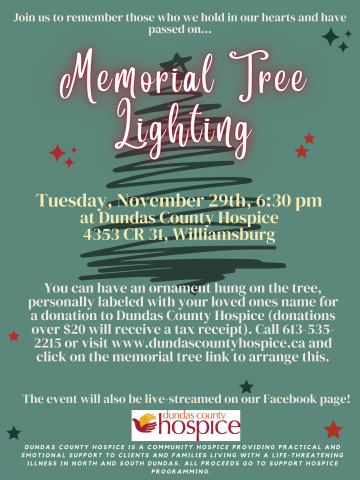 Memorial Tree Lighting Poster