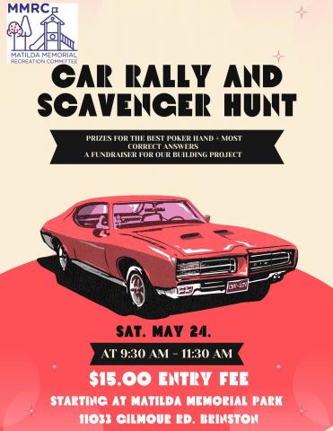 Flyer for car rally